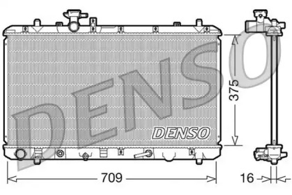Радиатор, охлаждение двигателя DRM47024 DENSO – фото
