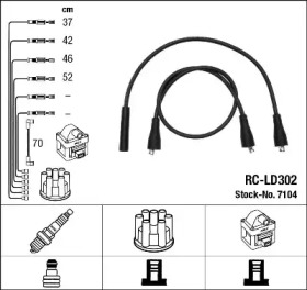 Комплект проводов зажигания 7104 NGK – фото