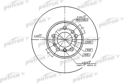 Тормозной диск PBD4187 PATRON – фото