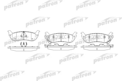 Комплект тормозных колодок, дисковый тормоз PBP7001 PATRON – фото