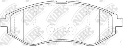 Комплект тормозных колодок, дисковый тормоз PN0370 NIBK – фото