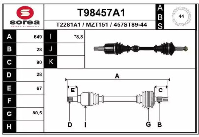 T98457A1