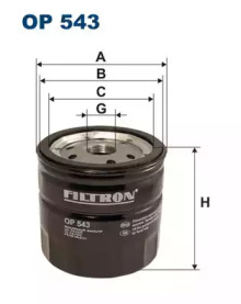 Масляный фильтр OP543 FILTRON – фото