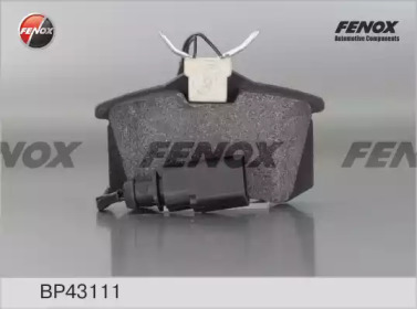 Комплект тормозных колодок, дисковый тормоз BP43111 FENOX – фото